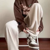 Вельветовая лампа, осенние штаны, повседневные брюки, в американском стиле, свободный прямой крой