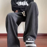 Вельветовая лампа, осенние штаны, повседневные брюки, в американском стиле, свободный прямой крой