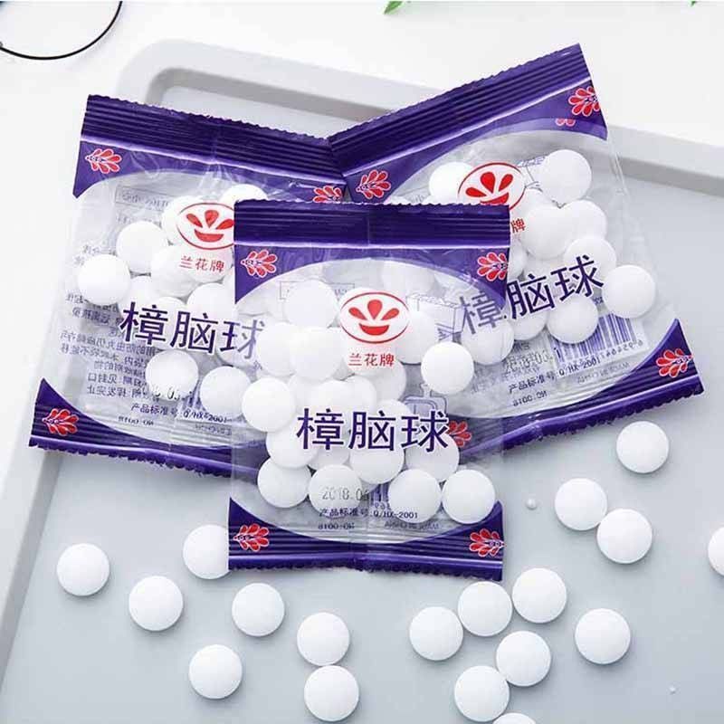 10 Packs Camphor Balls Deworming Household Camphor Ball Smells Eggs Moisture-Proof Anti-Moth sanitary Ball Wardrobe Anti Cockroach use-Taobao