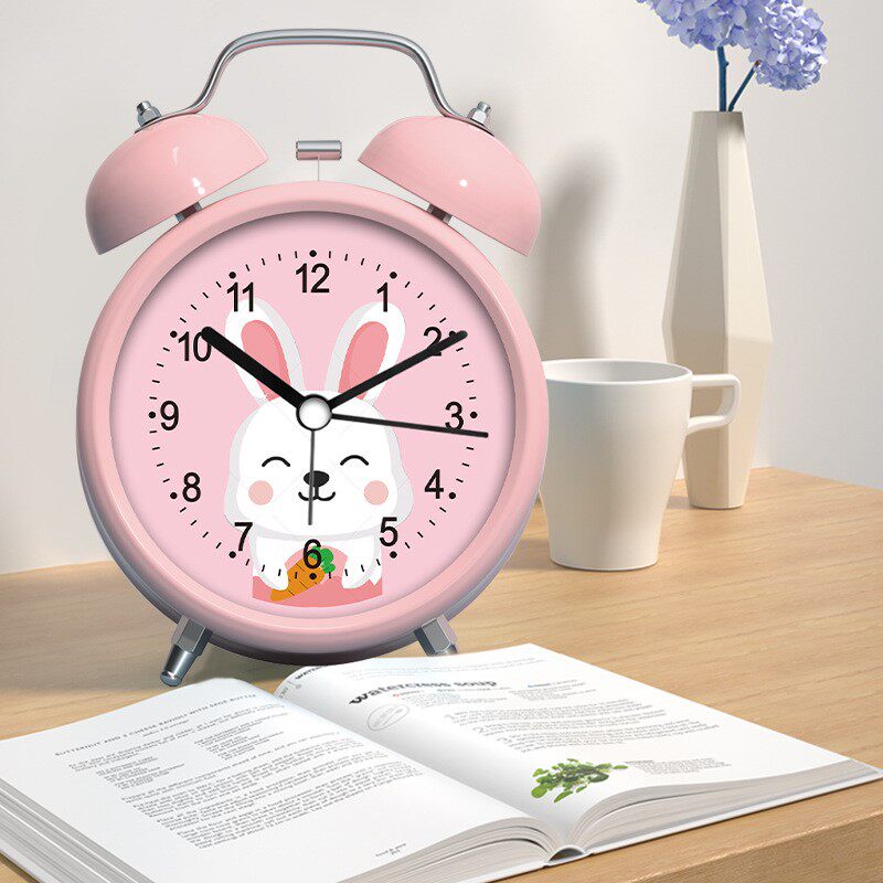 Alarm clock Students Children Private Wake Up God Instrumental Headboard Male Girl Powerful Wake-up Metal Bells Smart Little Alarm Clock-Taobao