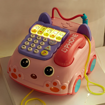 Baby toys simulation telephone landline toddler baby multi-functional music mobile phone early education for boys and girls 1 year old