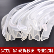 U-shaped edge strips anti-collision strips transparent coffee table edges tempered glass door edge strips table edge anti-scratch hand corner guards