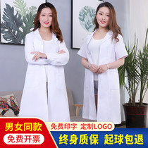 White coat female long-sleeved winter male doctors uniform summer short-sleeved hospital laboratory student chemistry nurse overalls