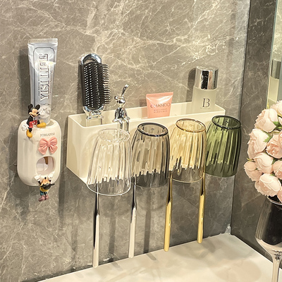 Зубная щетка для застройки стойки без удара кисти для кисти для полоскания для полоскания чашки висячи