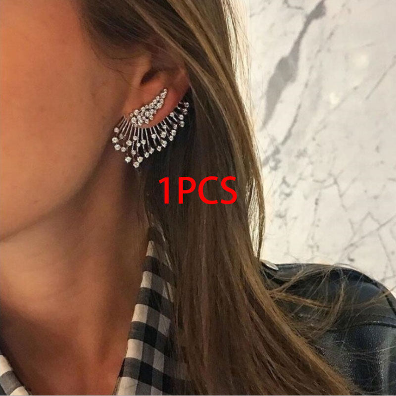 Серьги 2023 new crystal flower drop earrings for women fashion jewe 3099