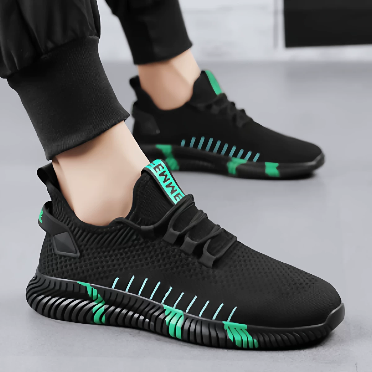 Старые пекинские cloth shoes мужские нескользящие дышащие сетчатые обувь на плоской подошве легкая повседневная обувь мужской хлопчатобумажной ткани обувь для всех сезонов