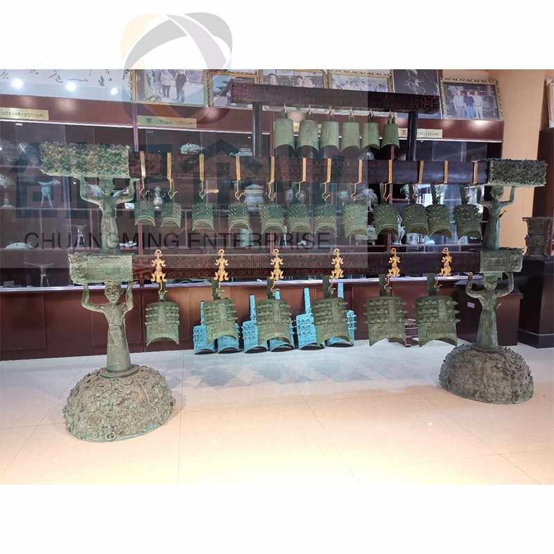 青銅器 双竜鐘曽侯乙編鐘 装飾品 現代工芸品 美術品 置物 青銅器 双竜鐘曽侯乙編鐘 装飾品 現代工芸品 美術品 置物 青銅器 双竜