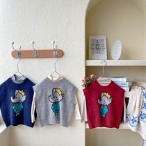 Autumn New Childrens Elephant Sweater Vest Baby Boy Girl Sw