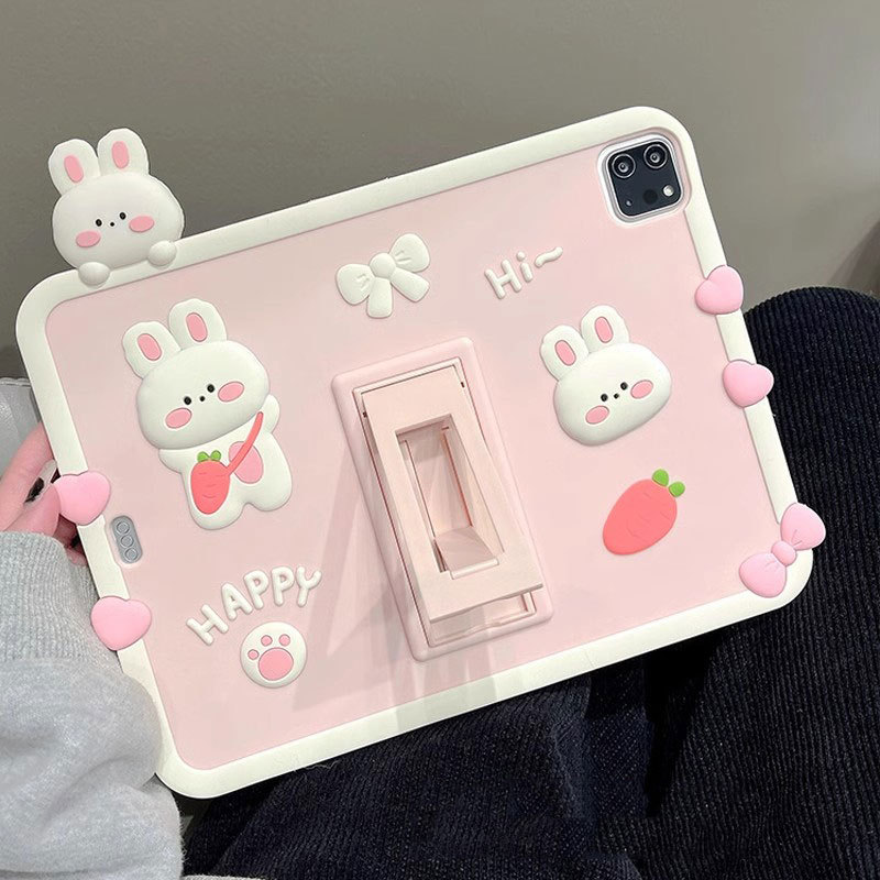 Cute Rabbit 2024 iPad Pro 11 Protective Case Suitable for Air7/5 Apple 12.9 Tablet 9.7 11Th Generation Soft Silicone Anti-Fall Mini 7 Mini 6 Stand Kids 2018 iPad 10.2 Case Cute Rabbit 2024 iPad Pro 11 Protective Case Suitable for Air7/5 Apple 12.9 Tablet 9.7 11Th Generation Soft Silicone Anti-Fall Mini 7 Mini 6 Stand Kids 2018 iPad 10.2 Case