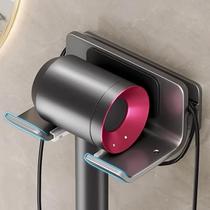 Hair dryer storage rack without punching holes bathroom wall-mounted hair dryer bracket hanger bathroom hair dryer storage rack