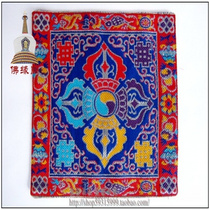 Dorjes Eight Auspicious Treasures Mat Eight Auspicious Vajra Bells and Pestle Mats Mouse Pads Blue Color Changeable
