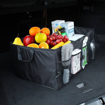 Car trunk storage box car storage car supplies portable tool box sorting box outdoor folding storage