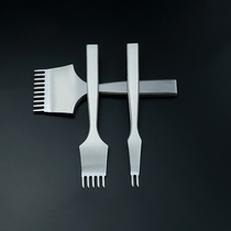 Gaopin Lingzhan DIY handmade leather goods hand-sewn professional punching chopper 2510 teeth high hardness leather chopper finely ground chopper teeth