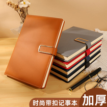 Douyin Xitong notebook business office leather notebook with printed logo and magnetic buckle simple a5 student thickened