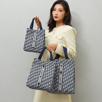 New fashionable and versatile thickened canvas handbag large capacity portable lunch box bag for work hand-held lunch bag