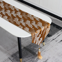 Chinese style light luxury table flag tablecloth modern simple coffee table dining table high-end TV cabinet tablecloth sideboard cover cloth