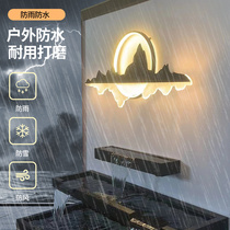 Stainless steel waterfall outlet curtain wall outlet hot spring swimming pool courtyard villa waterscape rockery water outlet