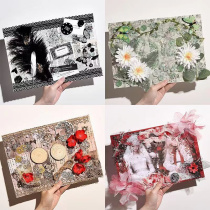 Pain bandage board finished background board DIY material black and white black and red two-dimensional wind pain bag lazy bandage complete set