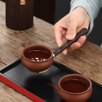 Chengao Tea Ceremony Six Gentlemen Set Ebony Solid Wood Kung Fu Tea Set Tea Clamp Tea Needle Tea Making Tools Accessories Yang Zhi