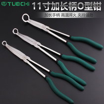 Extended needle nose pliers 16 inches Extra long long nose pliers 11 inch clamping flat nose pliers Curved nose pliers