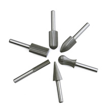 Bearing steel rotary file hard rotary file woodworking carving soft metal grinding and polishing deburring milling cutter grinding head