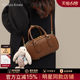 Official Website Small C&K official store Bowling Bag Women's 2026 New Crossbody Women's Bag Genuine Leather Handbag Pillow Bag