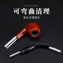 Handmade solid wood pipe pipe mens special accessories cleaning rod traditional old-fashioned cigarette holder cleaning rod 200 pieces