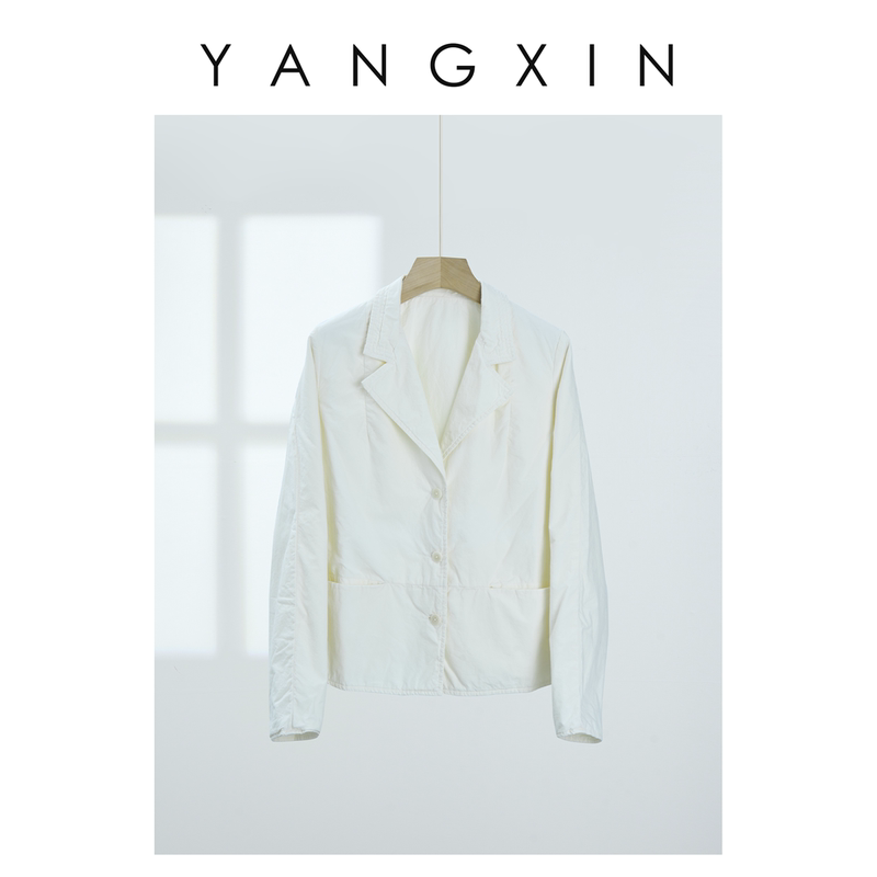 【Ageless·Yang Xin】 "Cloudy and Elegant Rhythm" Lazy and Casual High-Density Ready-To-Wear Blazer Fw08147