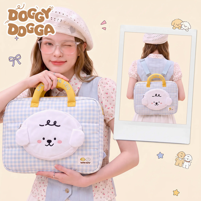 Doggadoggy Cute Puppy Laptop Bag for Women 14/ 16inch High-Quality Single/Double Shoulder Handbag Student Commuter Notebook Tablet Briefcase Apple MacBook Savior Doggadoggy Cute Puppy Laptop Bag for Women 14/ 16inch High-Quality Single/Double Shoulder Handbag Student Commuter Notebook Tablet Briefcase Apple MacBook Savior
