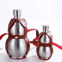 New style direct supply stainless steel hip flask travel outdoor portable stylish stylish silver gold gourd