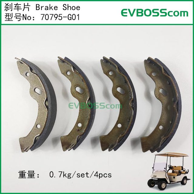 70795-g01 Brake Shoe/160 Drum Brake Pad for Yigao, Lvtong, Masier, Ezgo Vehicles
