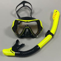 Diving goggles snorkel set for men and women new adult large frame silicone mask swimming snorkeling mask diving glasses