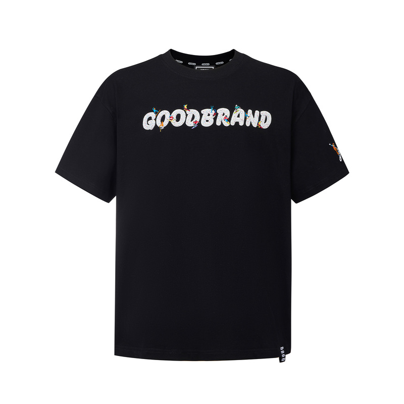 [Official Genuine Product] Gb-Goodbrand 26Ss Fun Ice Cream Embroidery Ski Short-Sleeve T-Shirt Unisex