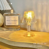 Маленькая светодиодная настольная лампа, светильник для кровати, ночник с проектором