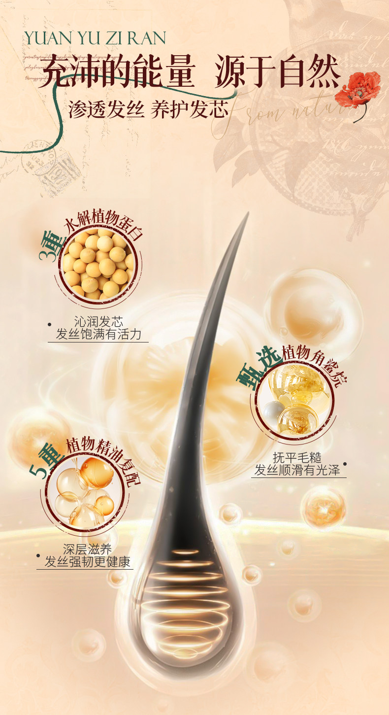 固然堂 海鹽多肽角蛋白輕盈焦發還原霜 護髮素 修護乾枯補水順滑柔順護髮素蛋白矯正 適用於油性受損髮質 250g/袋【李若彤同款】