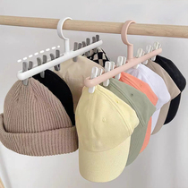 6 Clips Hats Socks Organizer Rack Hanging Peaked Cap Scarf S