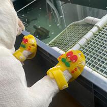 Pet shoes for small and medium-sized dogs and cats jelly sandals cherry crystal shoes cartoon soft sole non-slip breathable rain boots new style