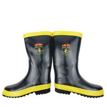 Mofu 97 type safety protection fire fighting combat boots black and yellow acid and alkali resistant labor protection boots firefighter training escape boots