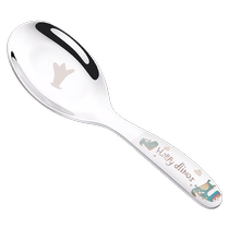 316 stainless steel childrens spoon baby eating cute fork spoon household small spoon spoon table spoon 2912
