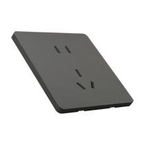 International electrician type 86 gray switch panel household wall concealed one-open five-hole socket with USB multi-hole 5-hole
