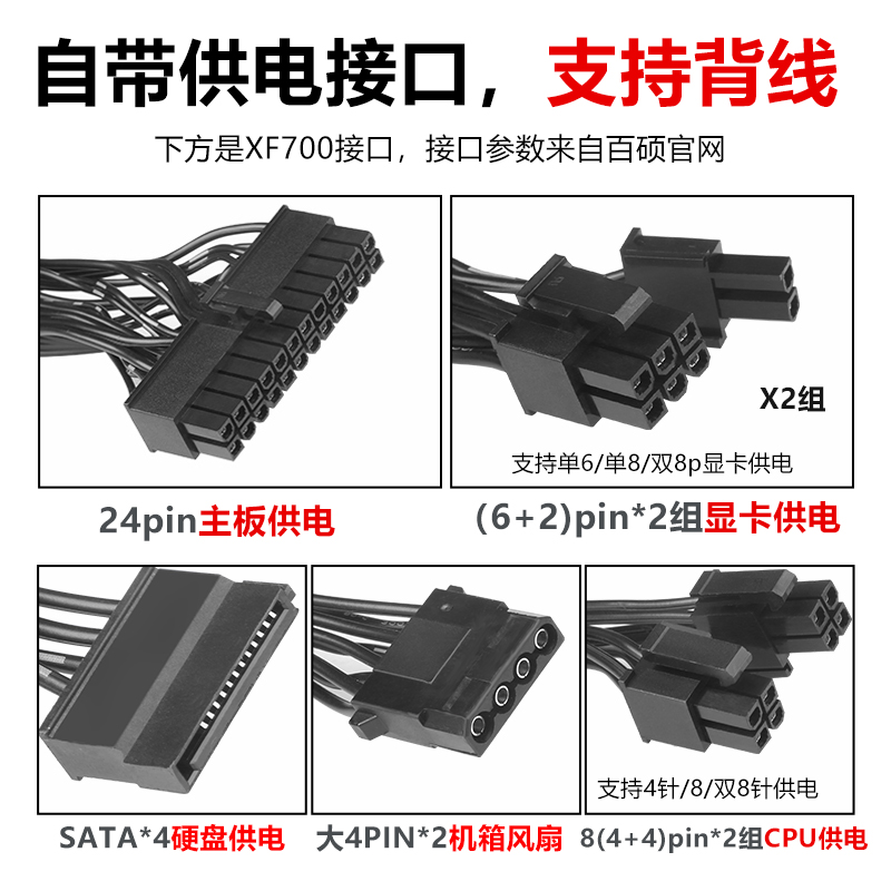 BYSUO/百硕守护者XF700W，电竞主机箱的静音电源选择？