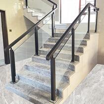 Tempered glass staircase handrail stainless steel guardrail self-built household household balcony manufacturer