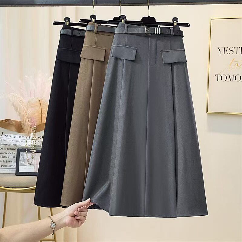 【Store Hot Sale】Foreign Trade Cross-Border European and American Amazon Plus Size Pleated Suit Skirt Summer Flared Skirt for Plus Size Women 【Store Hot Sale】Foreign Trade Cross-Border European and American Amazon Plus Size Pleated Suit Skirt Summer Flared Skirt for Plus Size Women