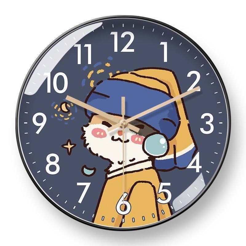 Screaming Famous Painting Wall Clock Van Gogh Creative Clock Wall Hanging Fun Funny Automatic Time Radio Clock Ultra-Quiet Clock