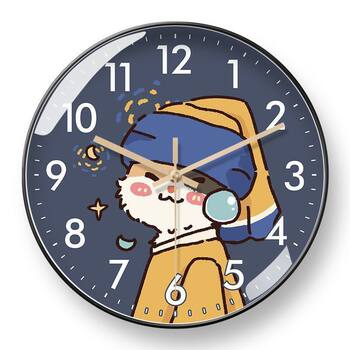 Screaming Famous Painting Wall Clock Van Gogh Creative Clock Wall Hanging Fun Funny Automatic Time Radio Clock Ultra-Quiet Clock