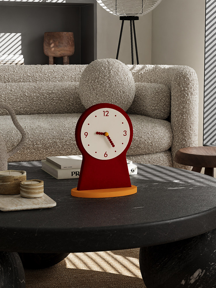 High-Quality Desktop Clock Ornament, Creative Tabletop Clock, Living Room Table Clock, Small Clock, Desktop Clock, Bedside Clock
