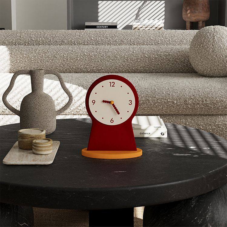 High-Quality Desktop Clock Ornament, Creative Tabletop Clock, Living Room Table Clock, Small Clock, Desktop Clock, Bedside Clock