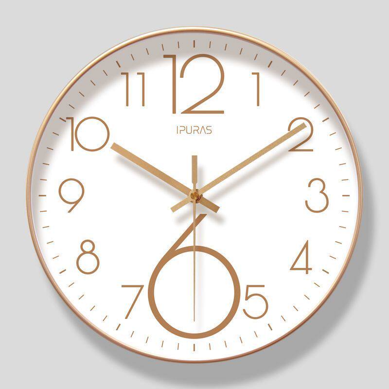 6514 Wall Clock Living Room Clock Simple and Stylish Digital Clock Wall Watch Modern Silent Accurate Quartz Clock