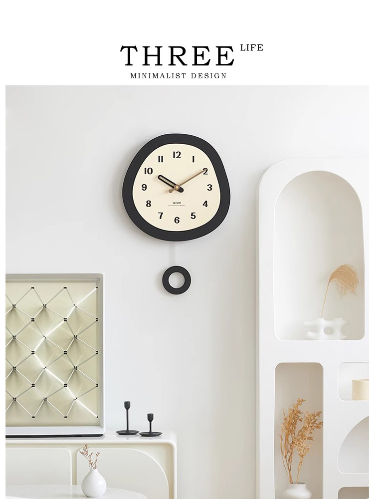 Internet Celebrity Swing Clock Modern Simple Wall Clock Living Room Dining Room Clock High-End Wall Clock