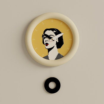 Artistic Decorative Clock Wall Hanging for Living Room and Bedroom, Silent and Ultra-Quiet, Home Use, Creative, Simple, Modern, High-End Design